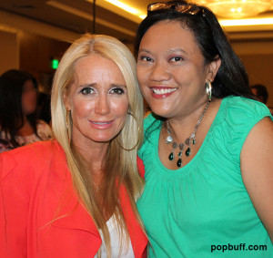Kim Richards with Ruchel Freibrun of popbuff.com