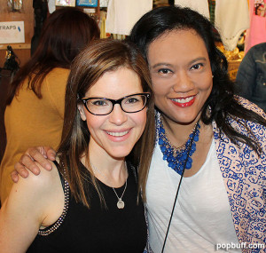 Lisa Loeb and popbuff blogger Ruchel Freibrun