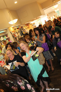 Rick Springfield fans waiting to have their book signed
