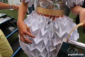 Recycled Paper Fashion Meets Art