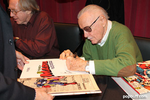 Stan Lee and Roy Thomas Sign 75 Years of Marvel at Hammer Museum