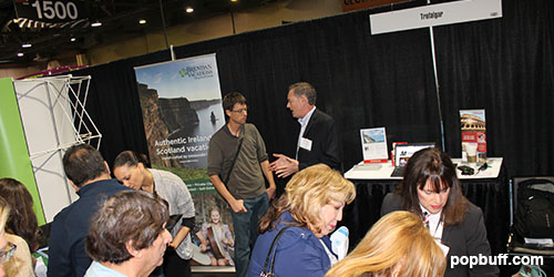 Trafalgar booth at Los Angeles Travel and Adventure Show
