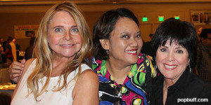 Three's Company - Priscilla Barnes and Joyce DeWitt with popbuff blogger Ruchel Freibrun