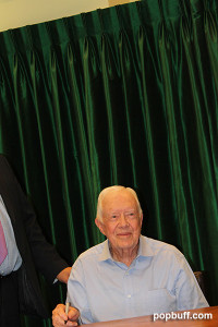 President Jimmy Carter with his book A Full Life Reflections at Ninety