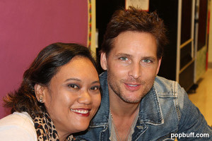 Photo-op with Peter Facinelli after I interviewed Facinelli