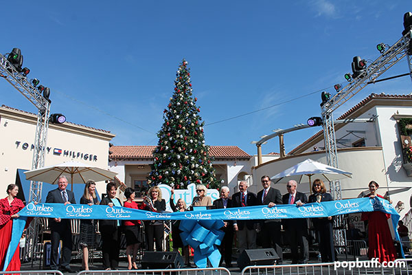 Ribbon cutting Outlets at San Clemente