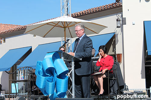 Steven Craig at the opening of Outlets at San Clemente