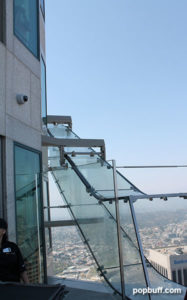 Skyslide an outdoor glass slide affixed to the exterior of the US Bank building