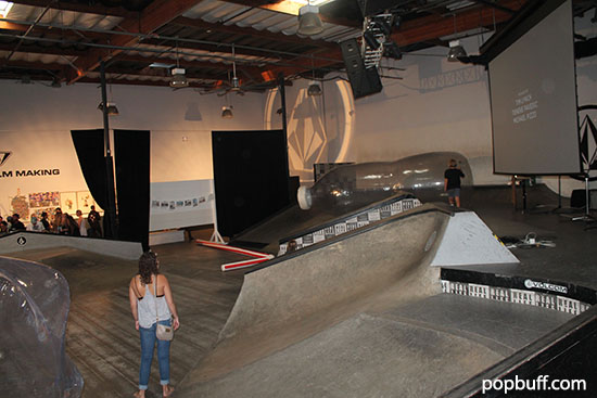 The event was held at the Volcom headquarters in Costa Mesa