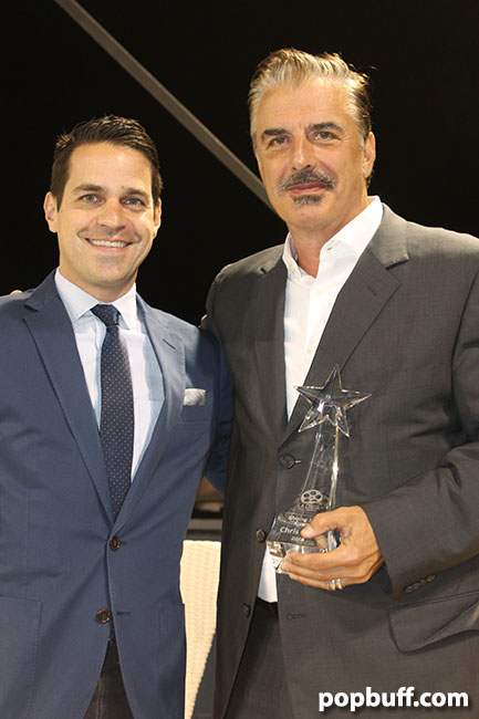 Dave Karger and Chris Noth at the La Costa Film Festival