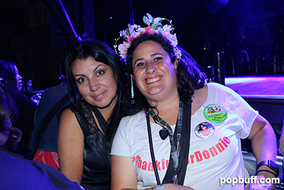 Stefanie del Mar (right) and friend are huge fans of NKOTB since 1988
