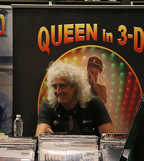 Queen founder Brian May greets fans at Book Soup in Los Angeles