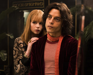 Lucy Boynton (Mary Austin) and Rami Malek (Freddie Mercury) star in Twentieth Century Fox’s BOHEMIAN RHAPSODY. Photo Credit: Alex Bailey.