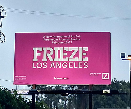 The inaugural Frieze LA in Tinseltown