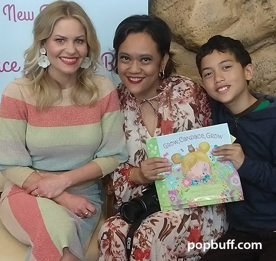 Popbuff blogger Ruchel Freibrun and son with Candace Cameron Bure