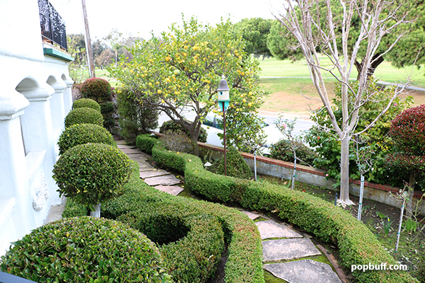 Manicured gardens at the Garden Cottage Inn in San Clemente