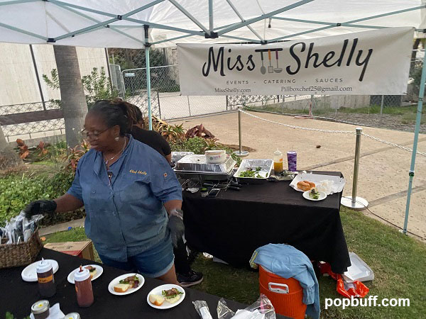 Miss Shelly restaurant one of the caterers at the alfresco reception at the San Diego International Film Fest - popbuff.com