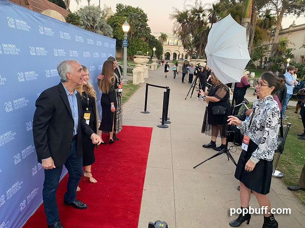 On the red carpet at San Diego International Film Festival