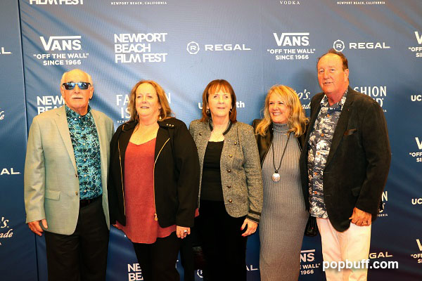 The Van Doren Family - kids of Paul Van Doren on the red carpet at Newport Beach Film Fest 2021 - Popbuff.com