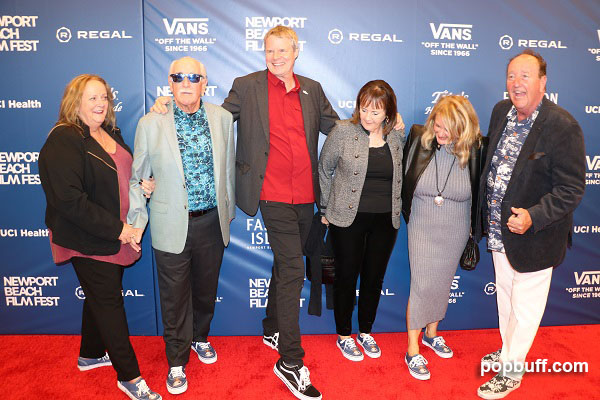 The Van Doren Family with the director of Never Catch Pigeons, Doug Pray at NBFF21- Popbuff.com