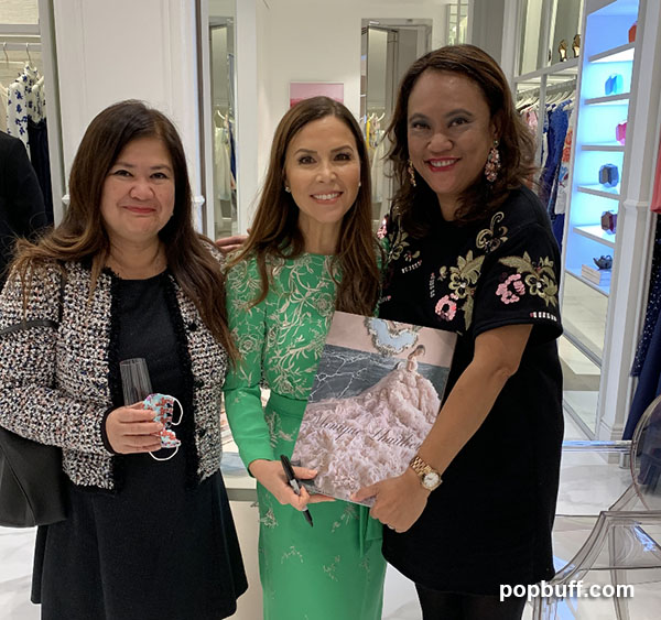 Monique Lhuillier book signing event with Nanette Hegarty and popbuff blogger Ruchel Freibrun 