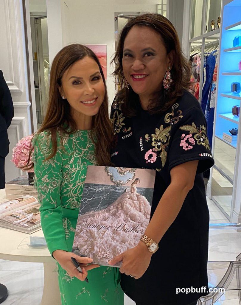 Monique Lhuillier during Dreaming of Fashion and Glamour Book Signing with popbuff blogger Ruchel Freibrun -