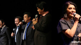 Amore Entertainment presents Philippine hitmakers "Four Kings and a Queen" (from left) Rey Valera, Nonoy Zuniga, Hajji Alejandro, Marco Sison and Pops Fernandez at the Saban Theatre