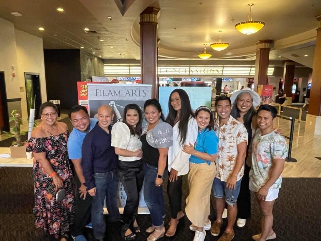 Some FilAM Arts board members and volunteers during the private screening of Easter Sunday with cast members Melody Butiu & Tia Carrere