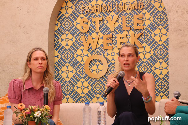 Erin and Sara Foster guests panelist at StyleWeekOC 2022 in Fashion Island - Popbuff.com