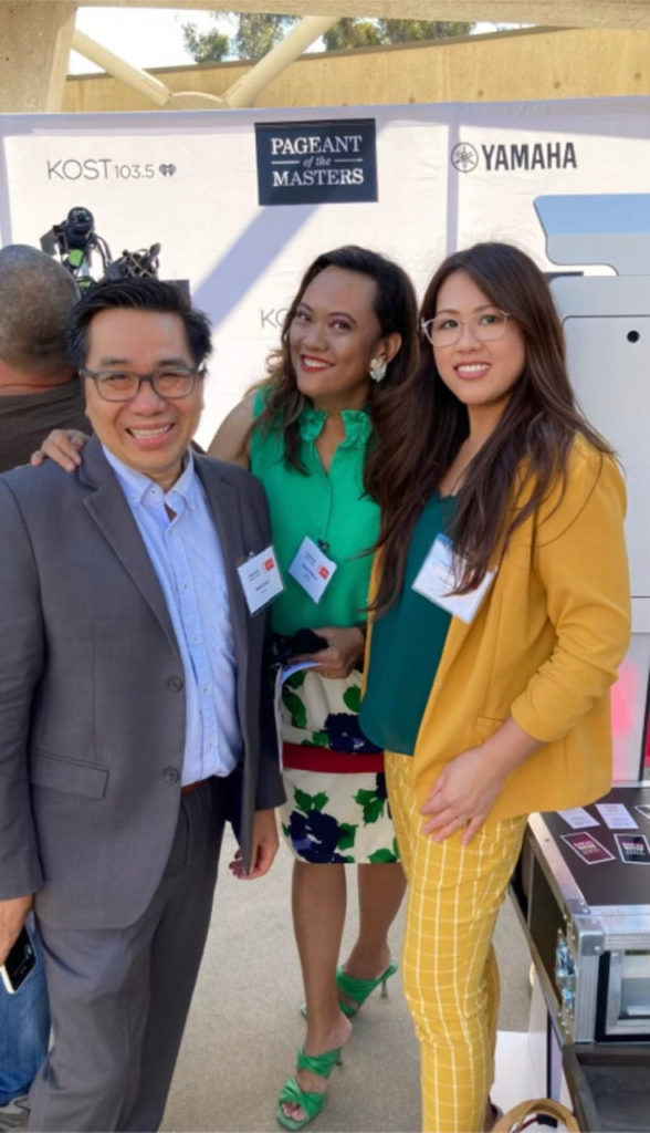 From left to right: Ted Nguyen, Ruchel Freibrun and Nikka Navarro