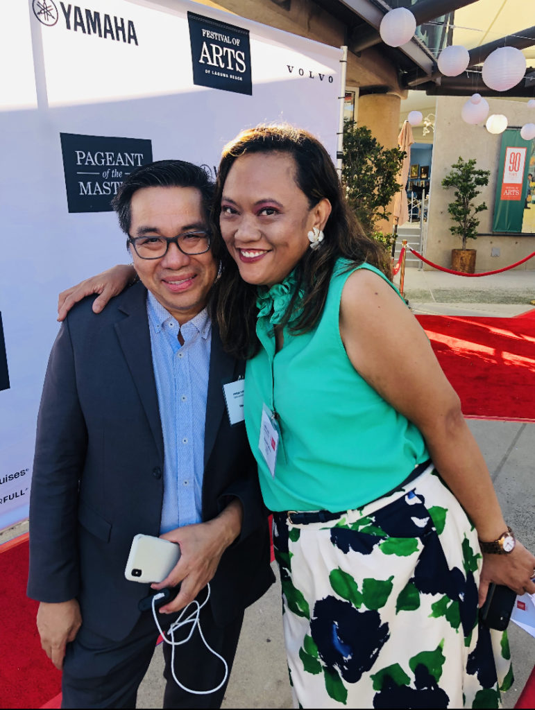 Ted Nguyen and Ruchel Freibrun at Festoval of Arts 2022 Soiree - Popbuff.com