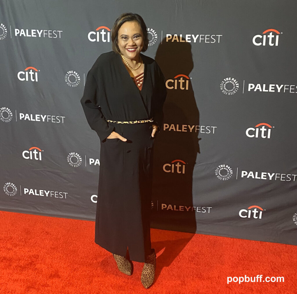 Popbuff blogger Ruchel Freibrun at the red carpet of PaleyFest featuring Yellowstone cast