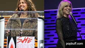 (Left) Susanna Hoffs co-hosted and (right) Debbie Gibson received Trailblazer Award at She Rocks Awards 2024 - Popbuff.com