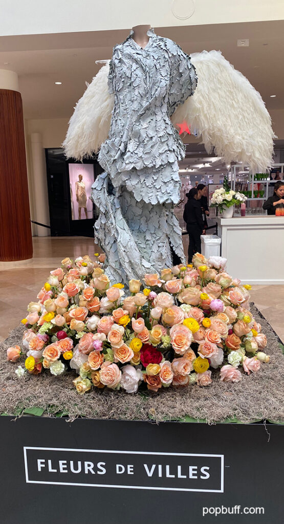 Winged Victory Mannequin created by Sarah C. Brown Designs at the Fleurs De Villes 2024 South Coast Plaza - Popbuff.com