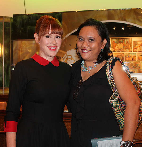 Molly Ringwald with Pop Culture Blogger Ruchel Freibrun