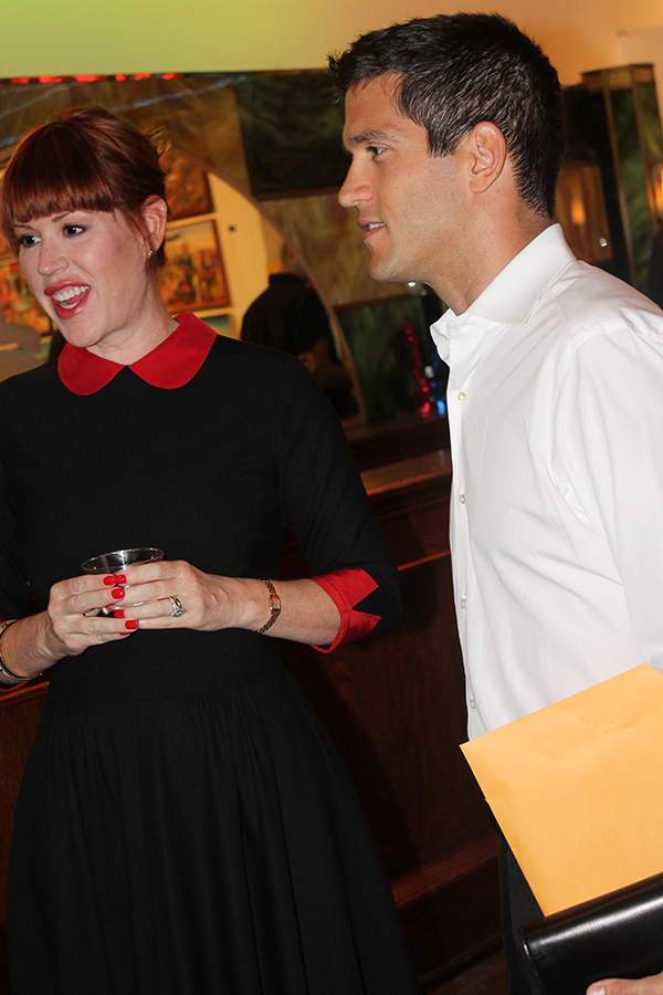 Molly Ringwald with husband Panio